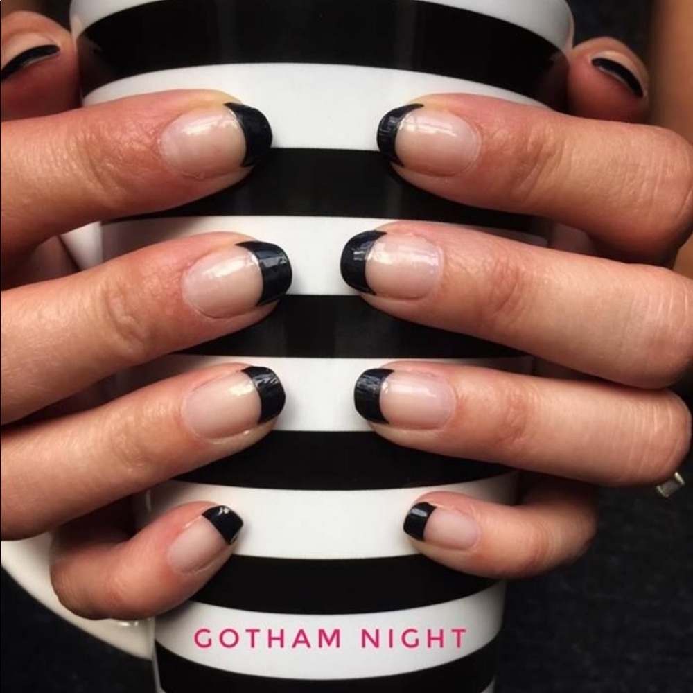 *Retired* Color Street: Gotham Night | Black French Tips Manicure Goth Classic - Picture 5 of 12